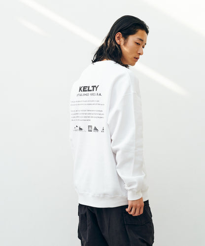 Back History Logo Crew Neck Sweat / バックヒストリーロゴクルーネックスウェット