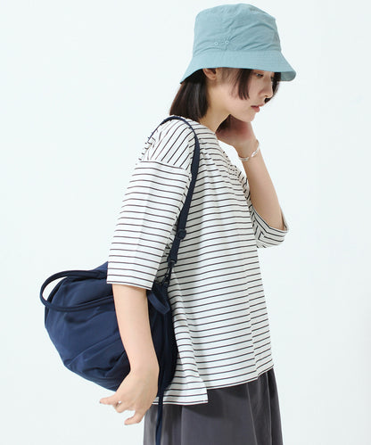 ワッペンロゴハーフスリーブボーダーTシャツ