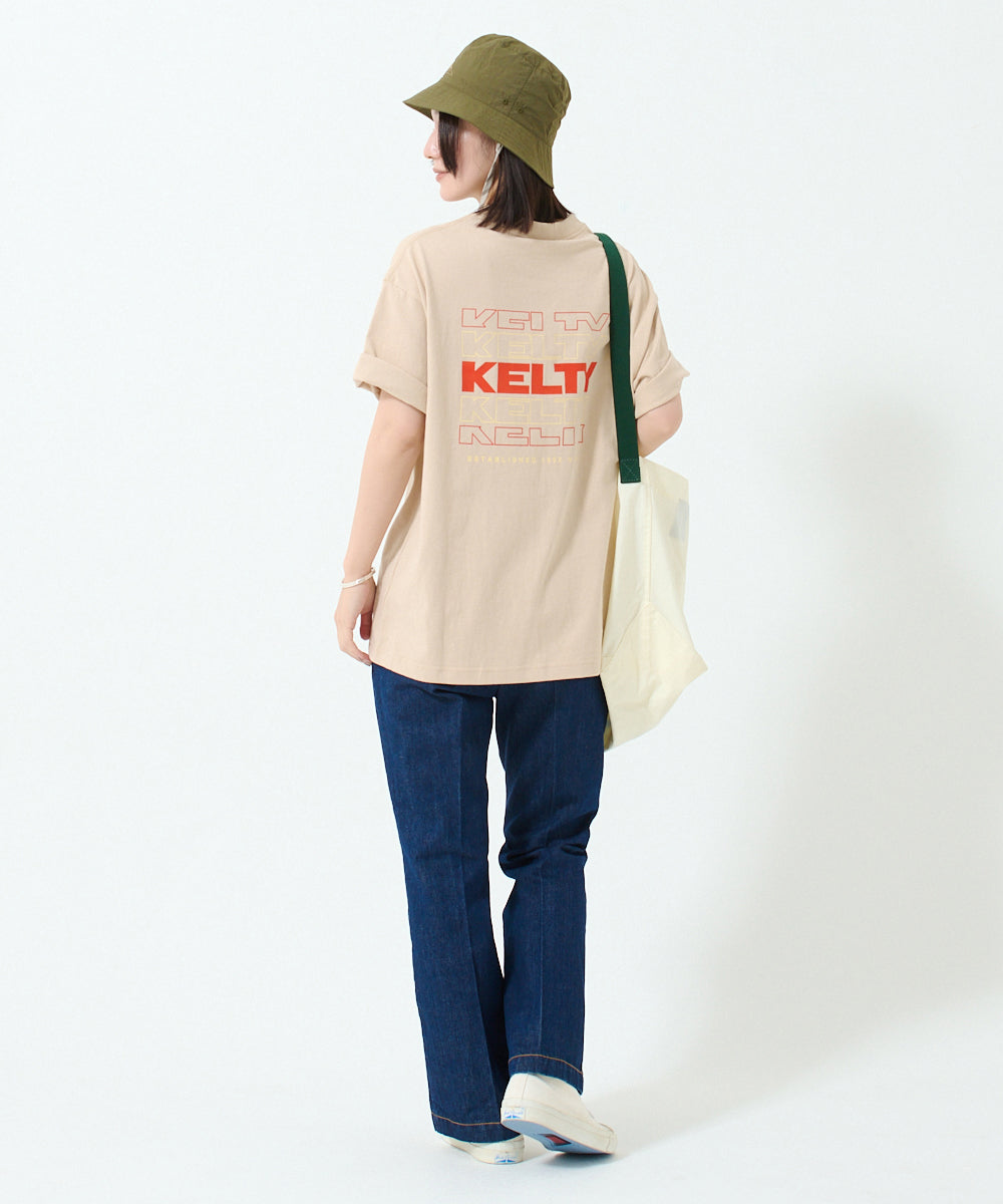 Back typo logo print T-shirt / バックタイポロゴプリントTシャツ