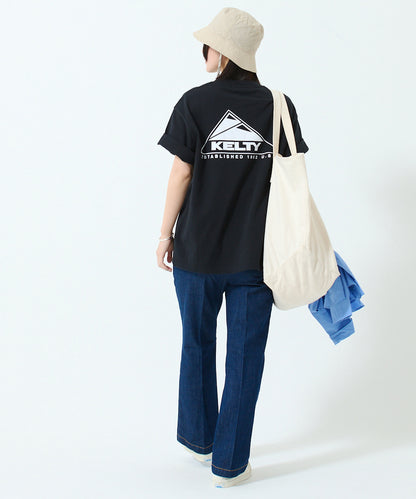 Back logo print T-shirt / バック ロゴ S/S ティーシャツ