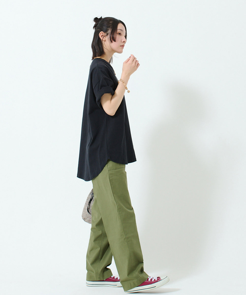 Round hem S/S T-shirt / ラウンドヘムS/STシャツ