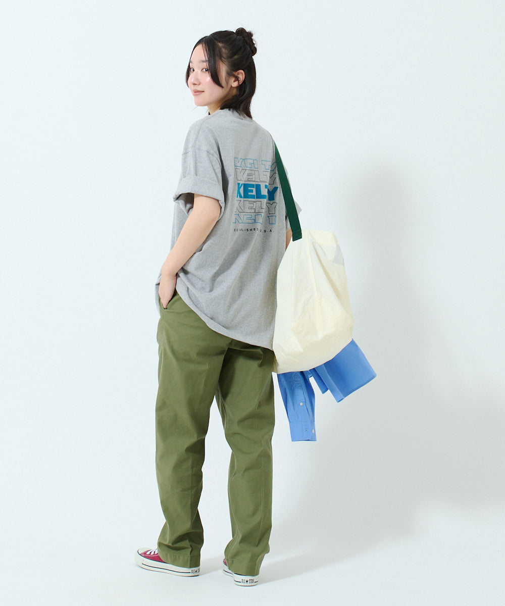 Back typo logo print T-shirt / バックタイポロゴプリントTシャツ