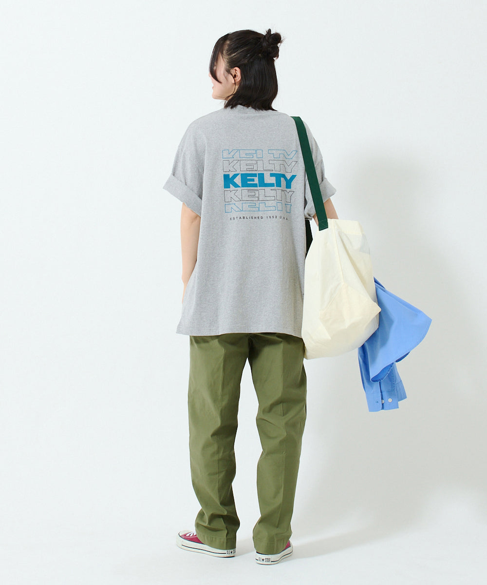 Back typo logo print T-shirt / バックタイポロゴプリントTシャツ