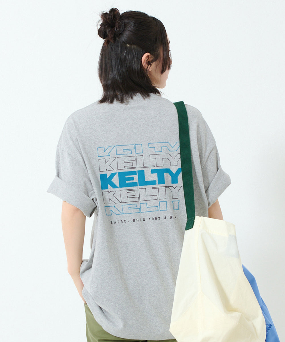 Back typo logo print T-shirt / バックタイポロゴプリントTシャツ
