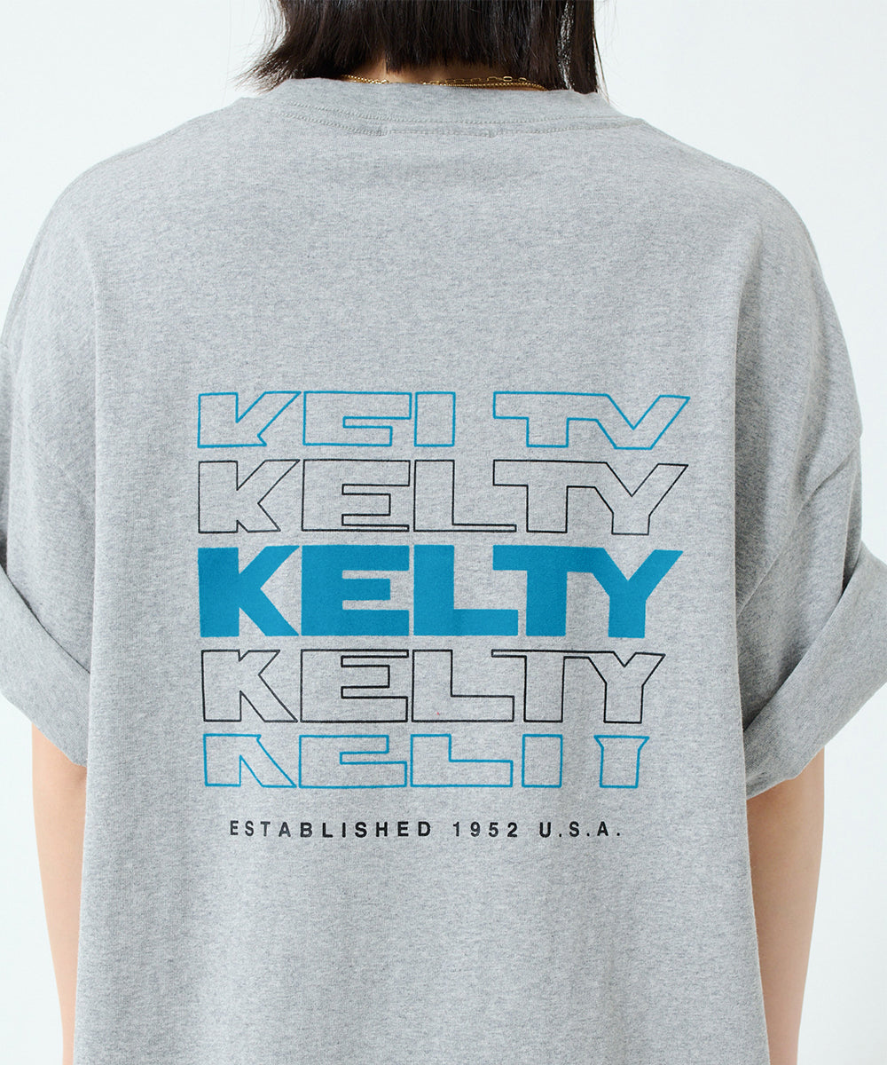 Back typo logo print T-shirt / バックタイポロゴプリントTシャツ