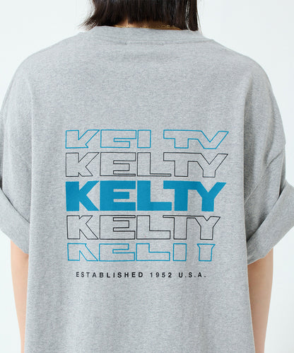 Back typo logo print T-shirt / バックタイポロゴプリントTシャツ