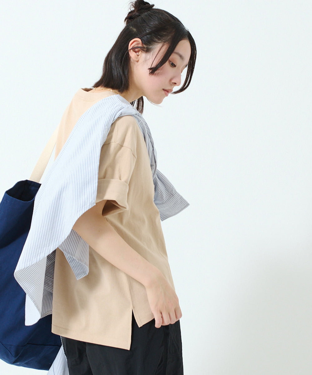 Mini logo half sleeve T-shirt / ミニロゴ ハーフスリーブ Tシャツ