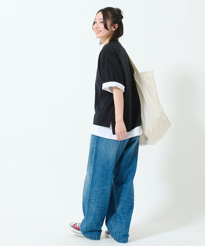 Mini logo half sleeve T-shirt / ミニロゴ ハーフスリーブ Tシャツ