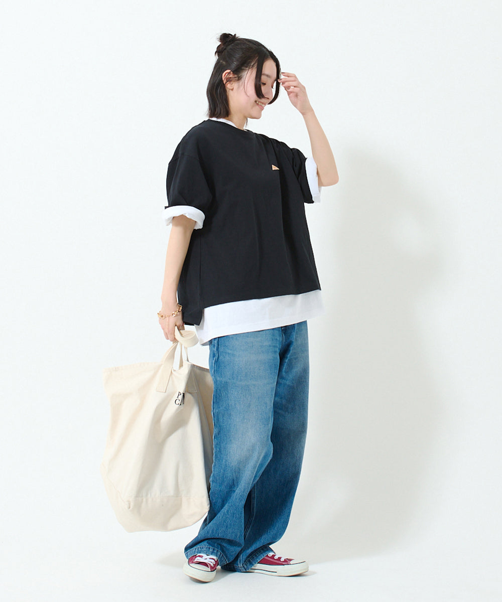Mini logo half sleeve T-shirt / ミニロゴ ハーフスリーブ Tシャツ