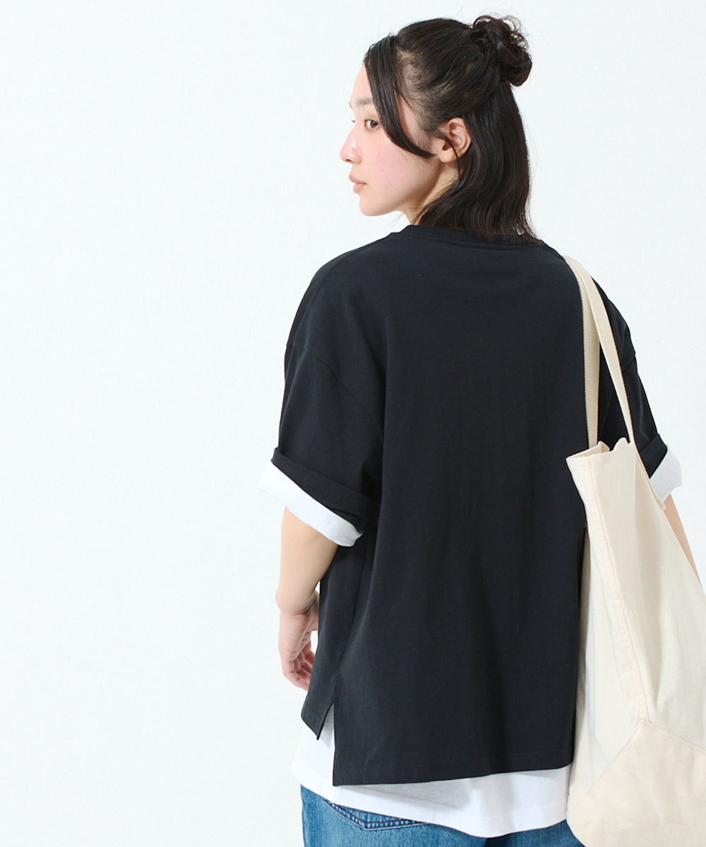 Mini logo half sleeve T-shirt / ミニロゴ ハーフスリーブ Tシャツ